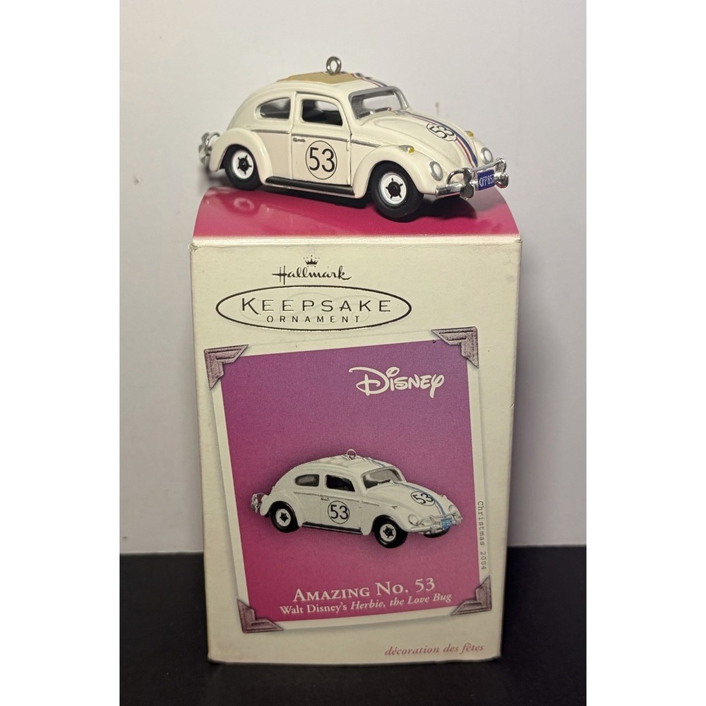 Hallmark Ornament Disney Amazing NO. 53 Herbie The Love Bug 2004 Christmas Tree